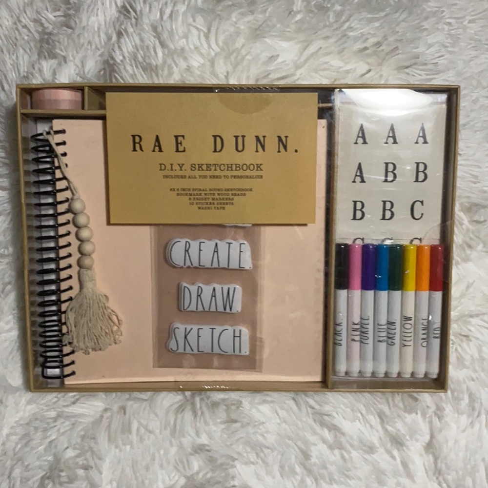 NWT! RAE DUNN D.I.Y sketchbook